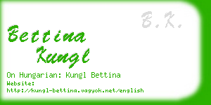 bettina kungl business card